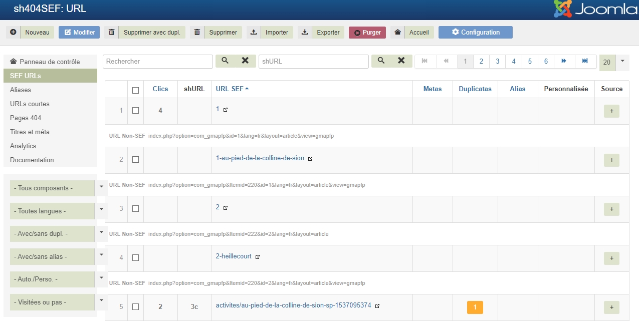 Gestionnaire Url gestionnaire url